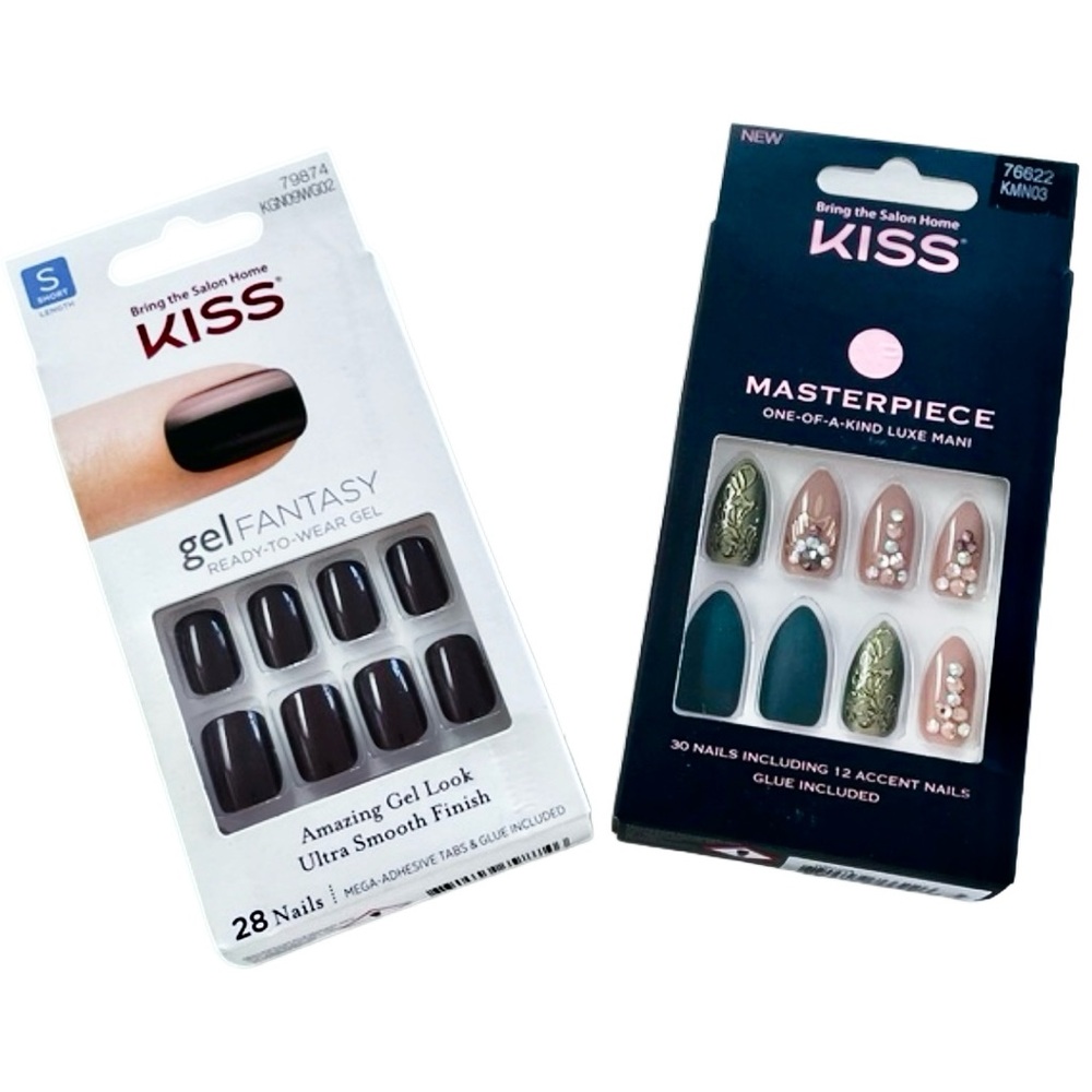 Kiss Gel Fantasy and Kiss Masterpiece Press-On Nail Sets